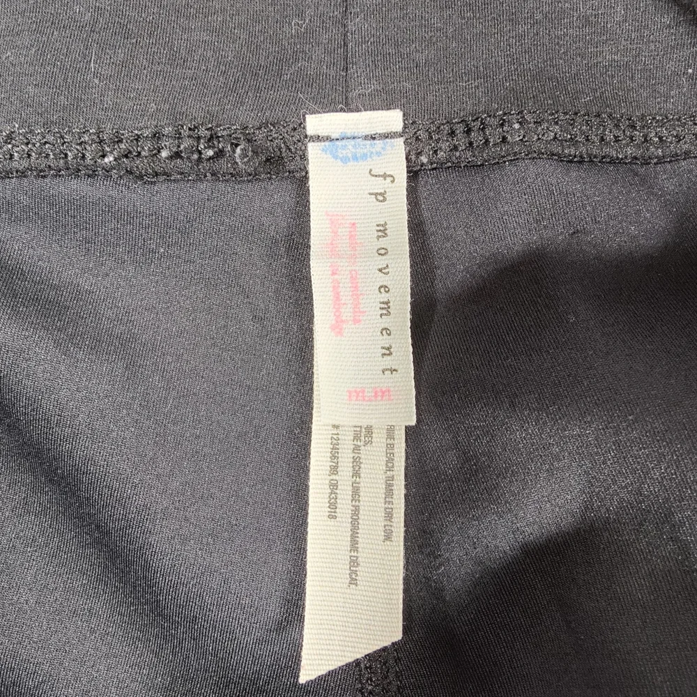 Free People Movement Black Wrap Leggings Medium - Picture 6 of 7